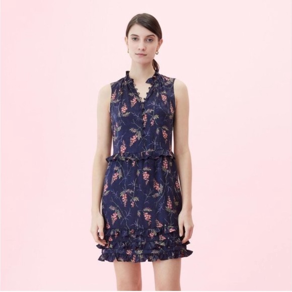 Rebecca Taylor silk blend floral dress - Picture 3 of 8